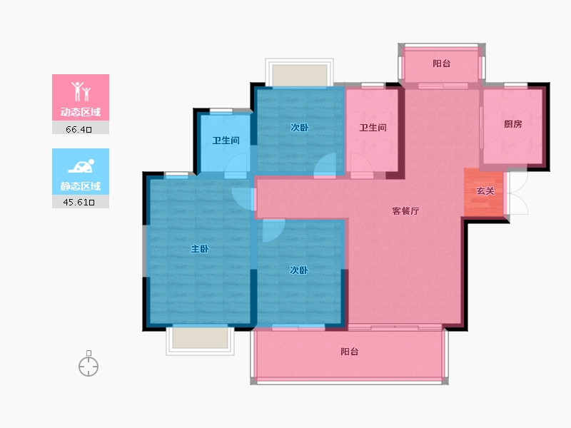 河南省-平顶山市-广诚·美林府-100.72-户型库-动静分区