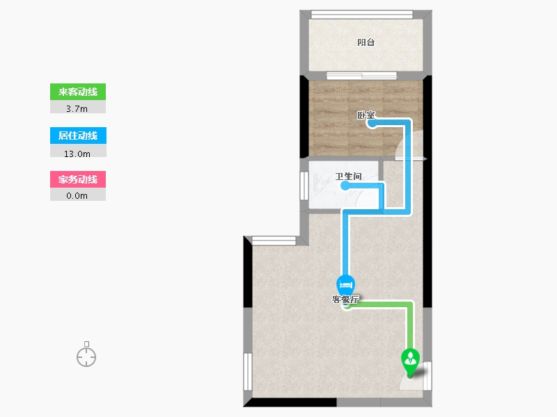 广东省-汕头市-龙凯皇城君汇-39.63-户型库-动静线