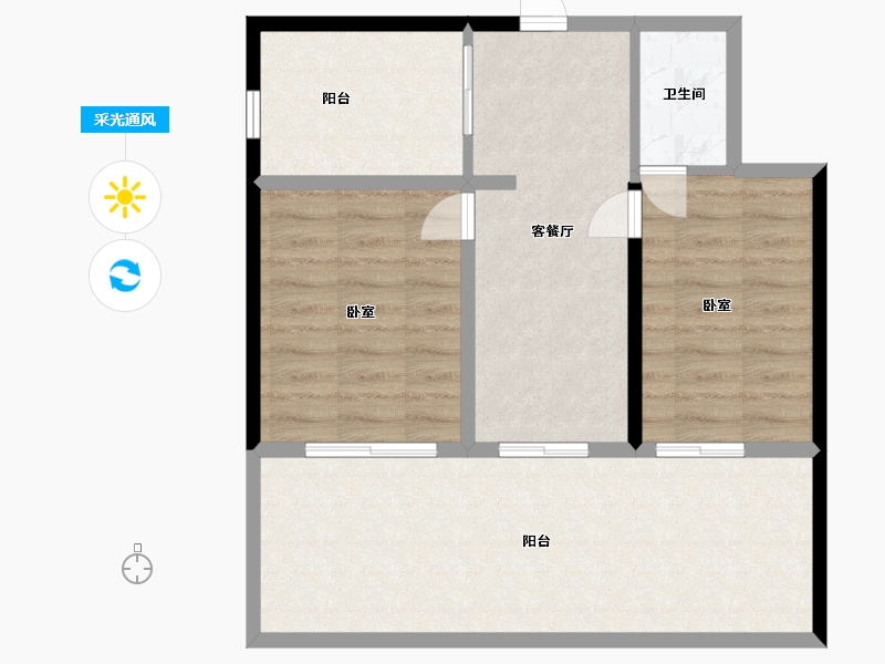 广东省-深圳市-保利金町湾-62.00-户型库-采光通风