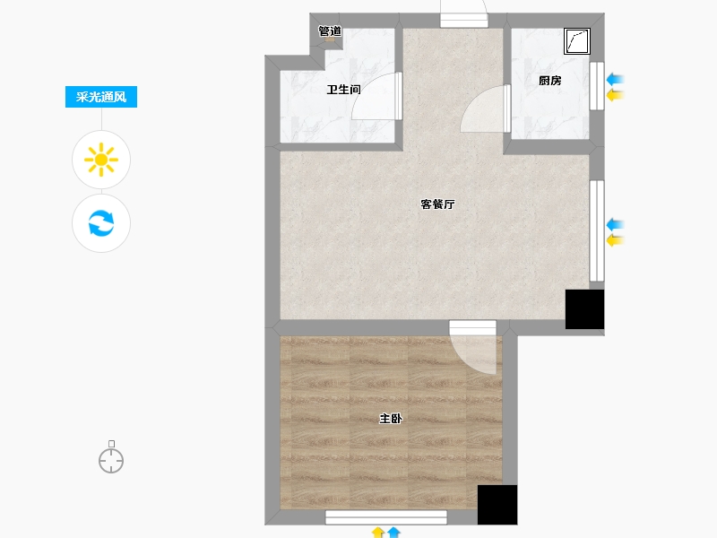 吉林省-长春市-天伦中央广场-34.24-户型库-采光通风