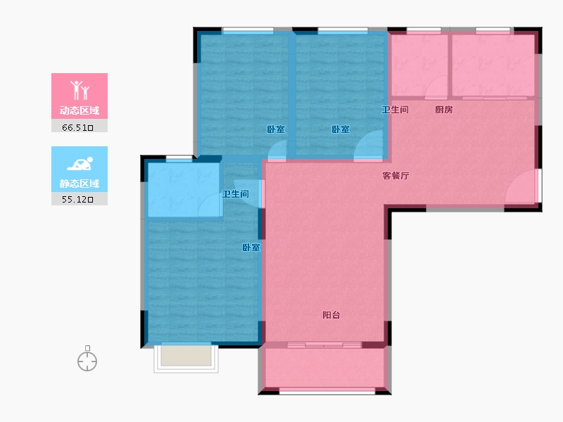 河南省-商丘市-河畔新城-110.02-户型库-动静分区