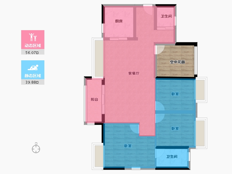 广东省-佛山市-万科金域世家-94.81-户型库-动静分区