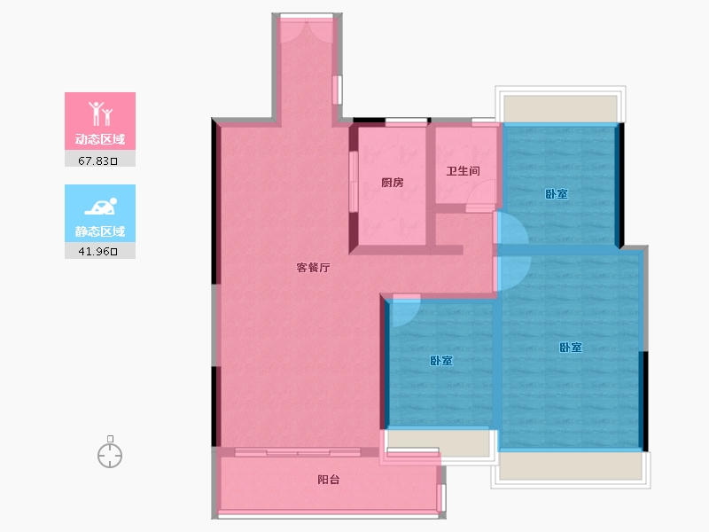 湖南省-衡阳市-国贸·前海湾-98.00-户型库-动静分区