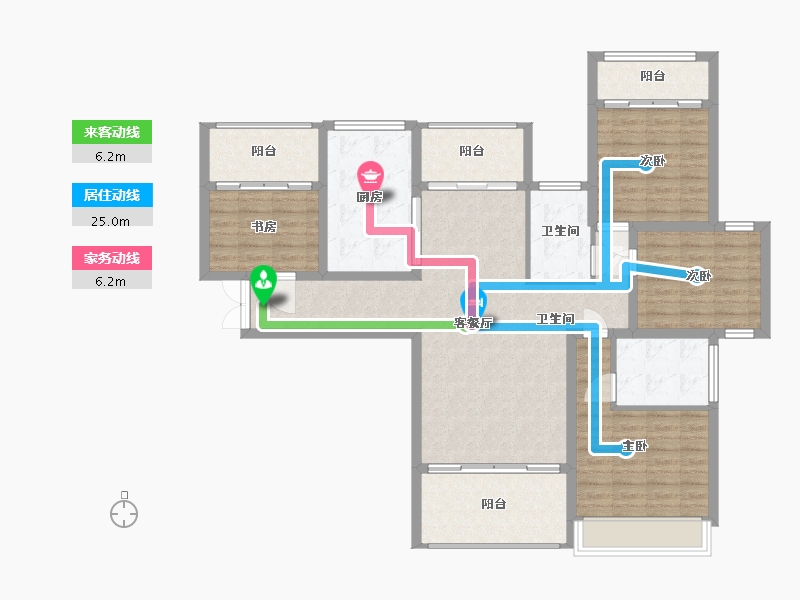 福建省-莆田市-万好国际ECO城-122.06-户型库-动静线