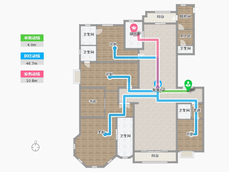 陕西省-西安市-西安星河湾-301.00-户型库-动静线