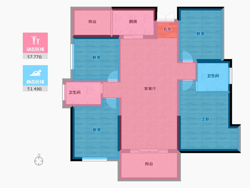 湖南省-衡阳市-鸿运府-97.19-户型库-动静分区