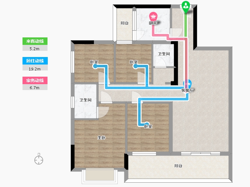 贵州省-安顺市-安顺百里城-98.64-户型库-动静线