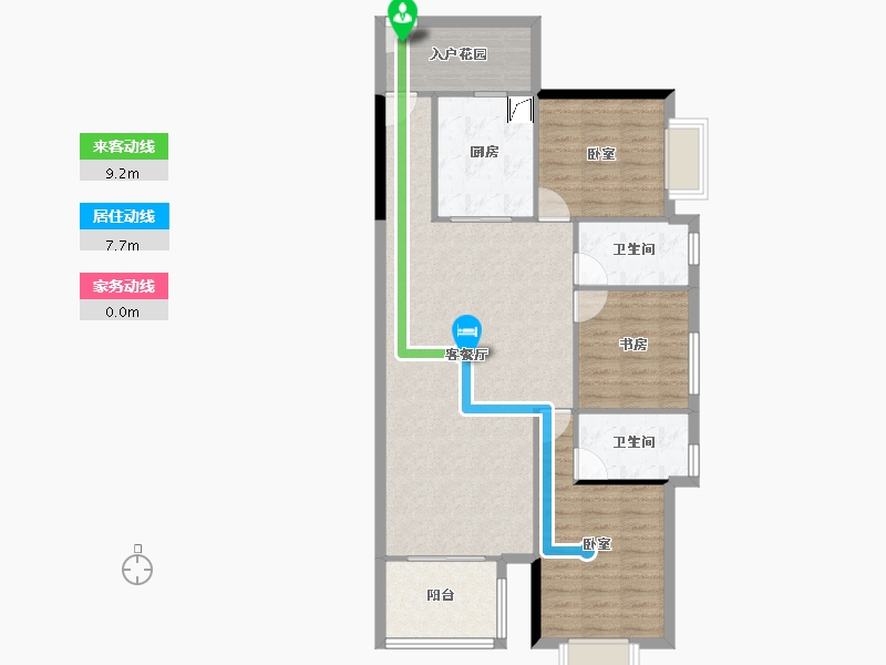 广东省-东莞市-樟城华轩-96.68-户型库-动静线