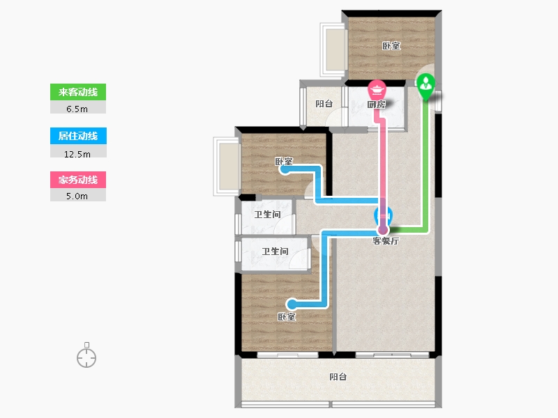 广东省-汕头市-铭荟花园-91.03-户型库-动静线