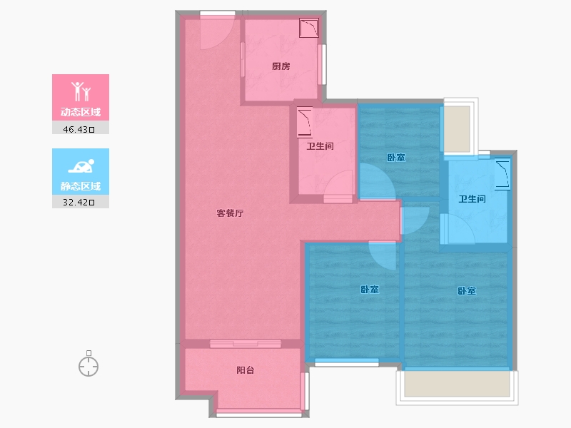 广东省-广州市-保利拾光年-69.00-户型库-动静分区