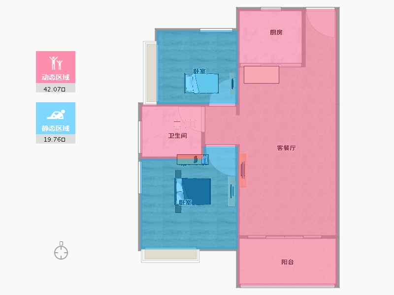 广东省-广州市-江山时代-58.17-户型库-动静分区