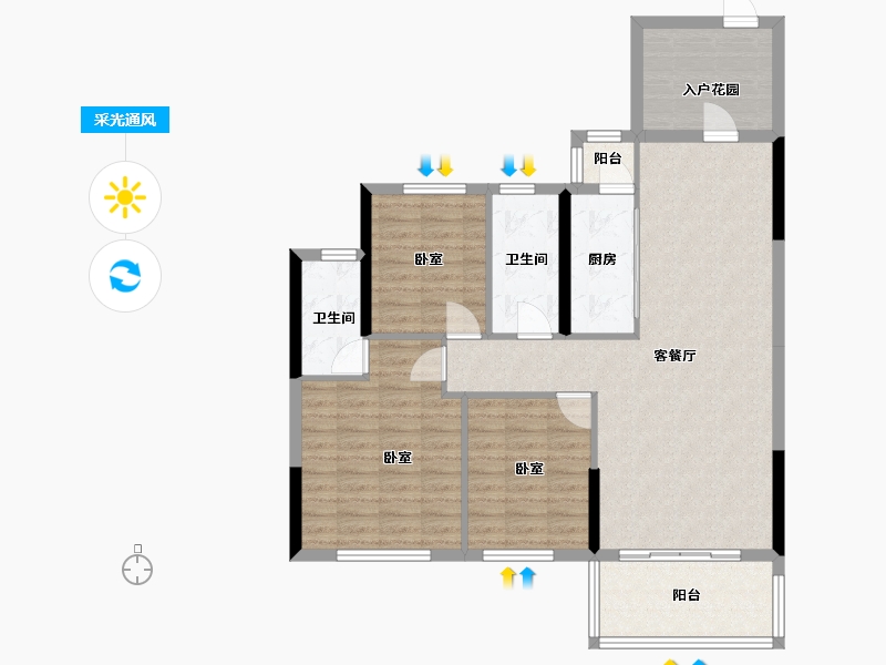 广东省-河源市-华达国际-100.91-户型库-采光通风