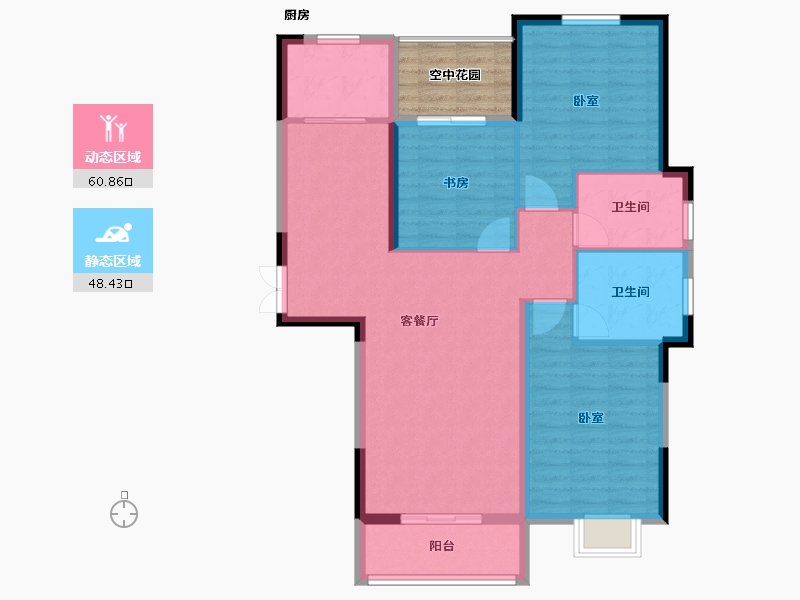 河南省-开封市-通许锦洋·天玺-104.59-户型库-动静分区