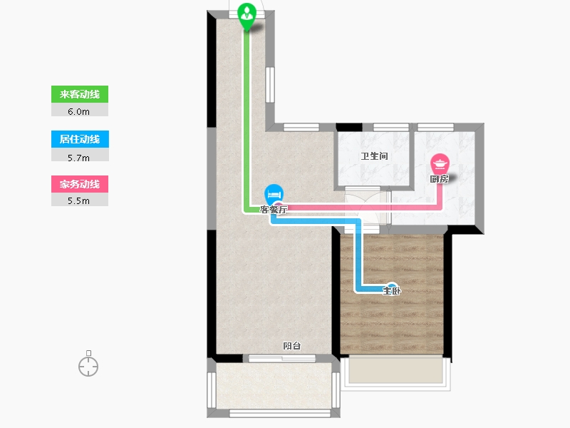 福建省-莆田市-润家新天地-55.01-户型库-动静线