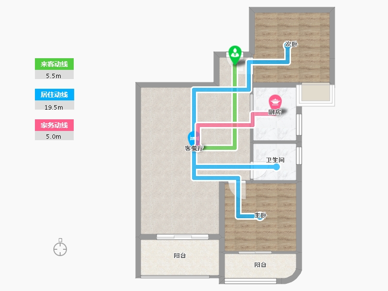 福建省-莆田市-新光·皇庭水岸-71.34-户型库-动静线