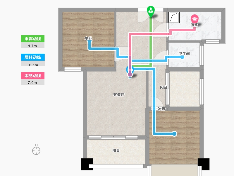 福建省-莆田市-万好国际ECO城-69.25-户型库-动静线