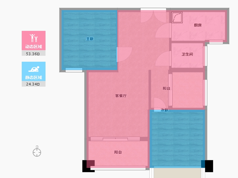 福建省-莆田市-万好国际ECO城-69.25-户型库-动静分区