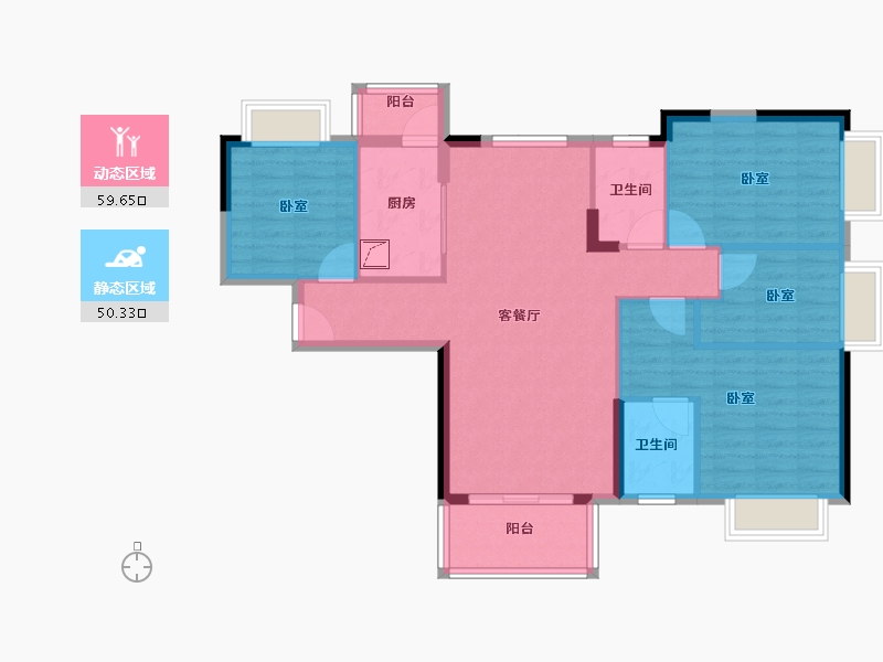 广东省-东莞市-海伦国际-99.00-户型库-动静分区