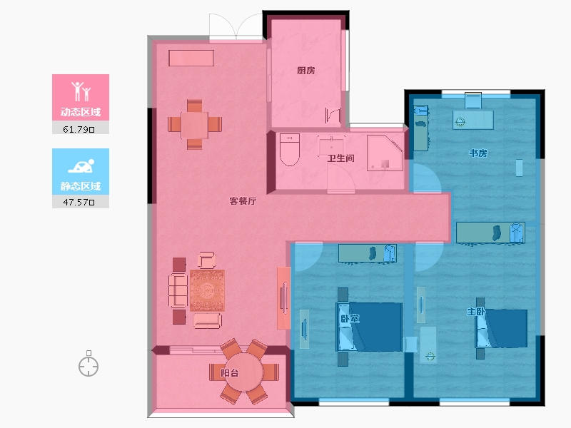 江苏省-宿迁市-名流望府-99.09-户型库-动静分区