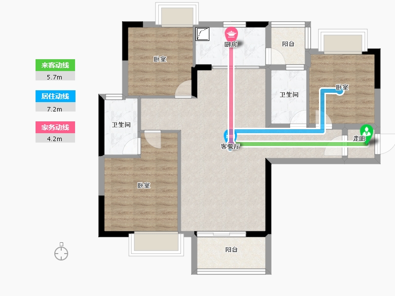 广东省-东莞市-海伦国际-82.00-户型库-动静线