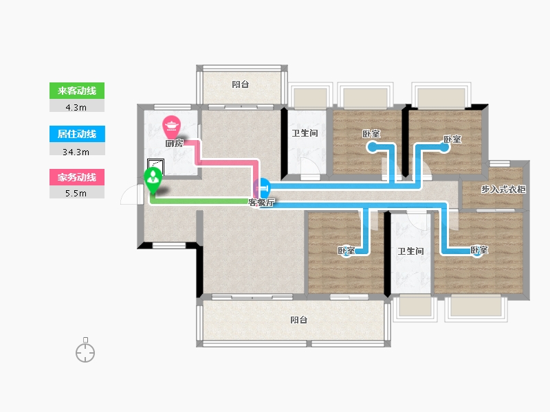 广东省-河源市-方圆·河源月岛首府-107.69-户型库-动静线