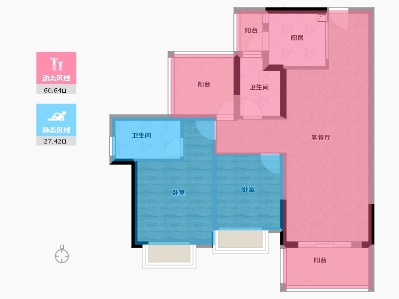 广东省-阳江市-阳江·钧明里-78.13-户型库-动静分区