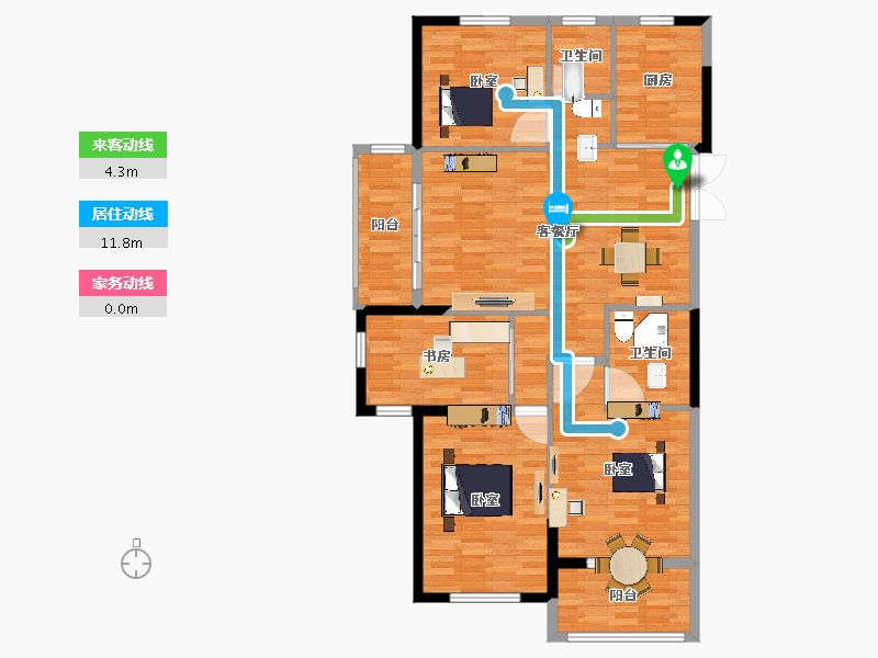 江苏省-宿迁市-名流望府-117.50-户型库-动静线