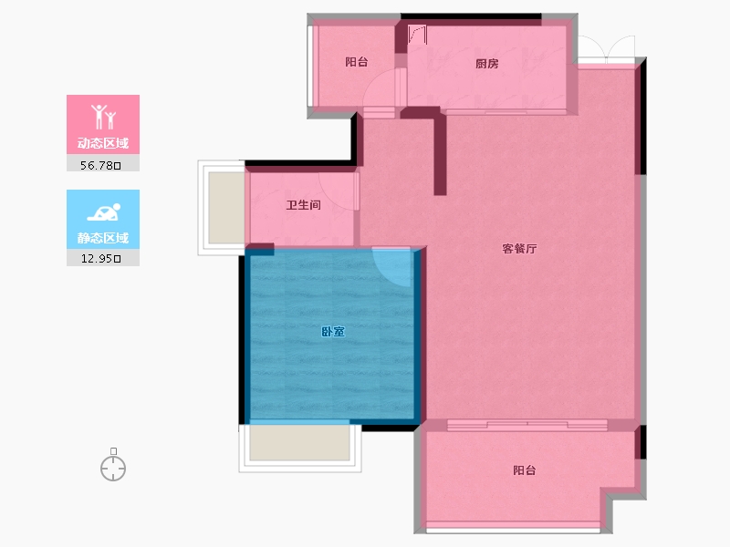 湖南省-衡阳市-金钟定王台-62.52-户型库-动静分区