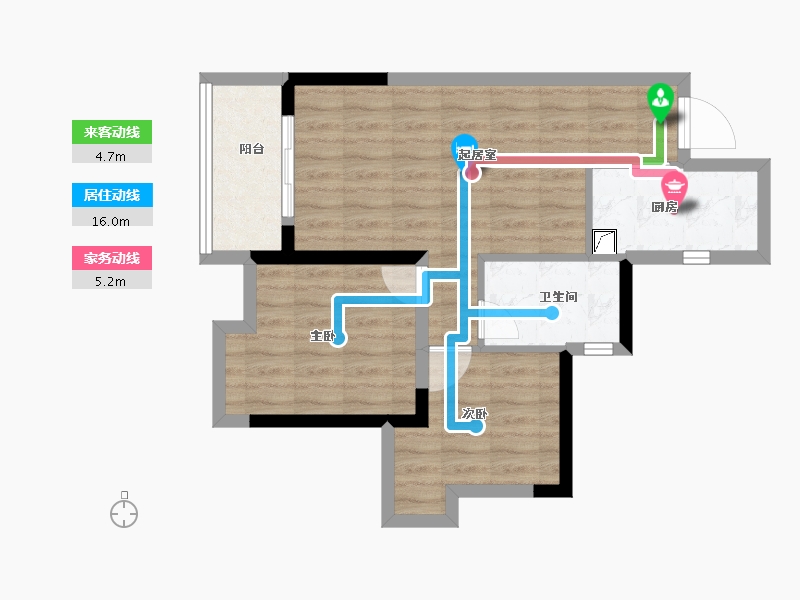 广东省-佛山市-绿地樾湖国际生态城-58.19-户型库-动静线