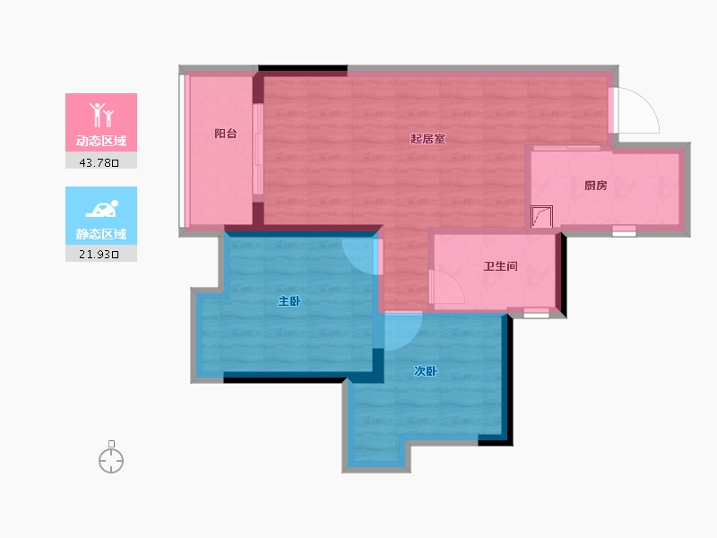 广东省-佛山市-绿地樾湖国际生态城-58.19-户型库-动静分区