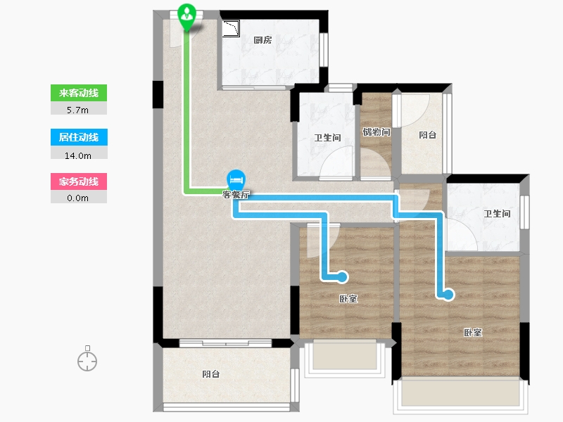 广东省-广州市-美的华发·天珀-80.01-户型库-动静线