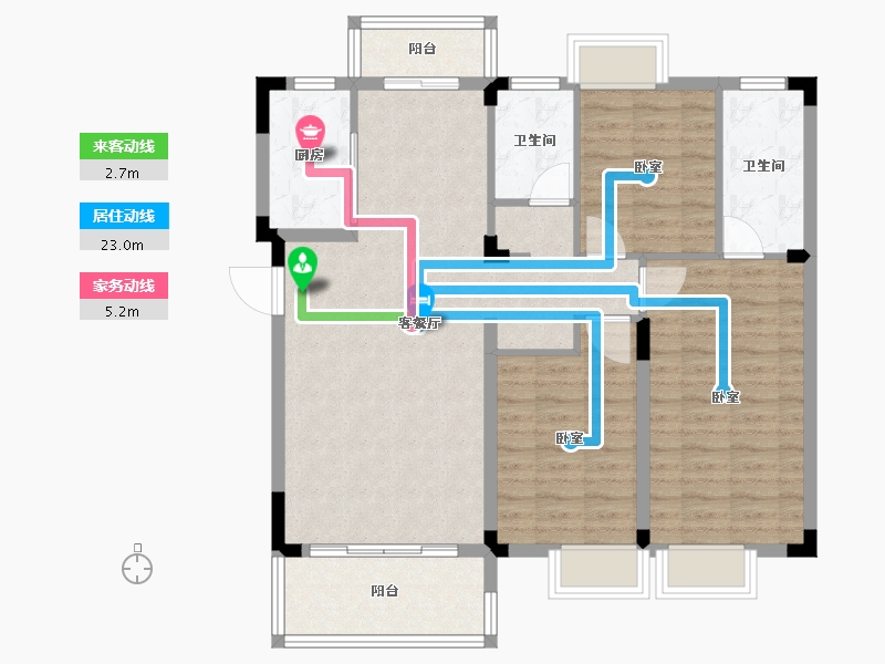 湖南省-长沙市-长沙亿达智造小镇-97.79-户型库-动静线