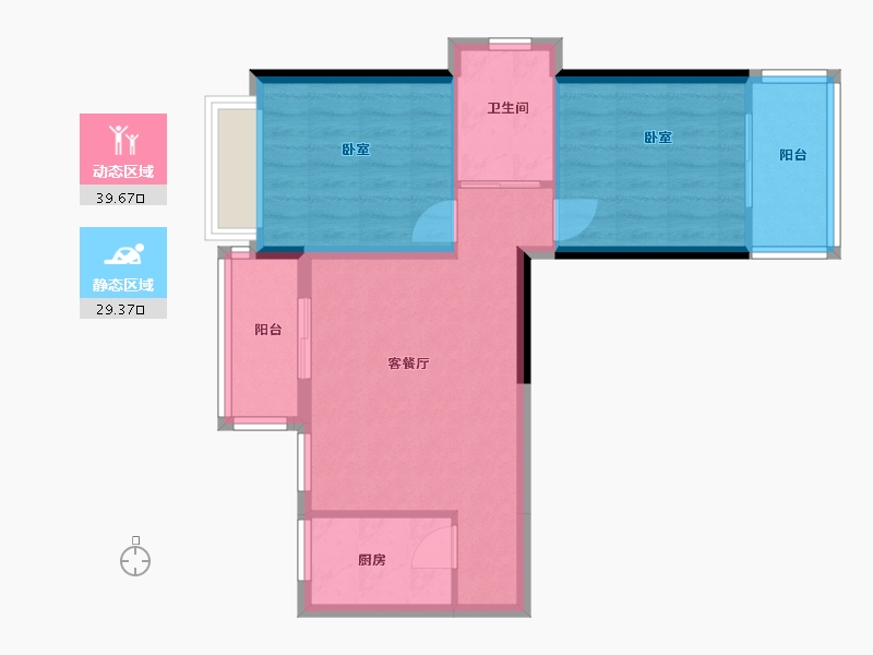 广东省-河源市-河源客天下国际旅游度假区-61.46-户型库-动静分区