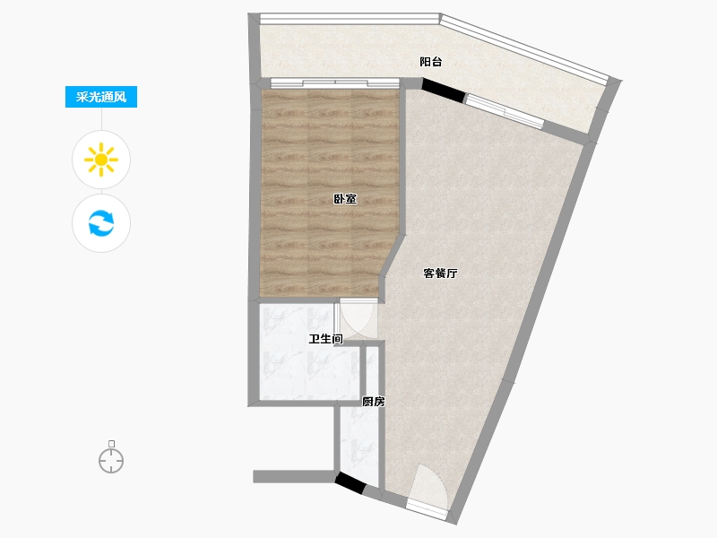 湖南省-郴州市-智付星云汇-56.00-户型库-采光通风