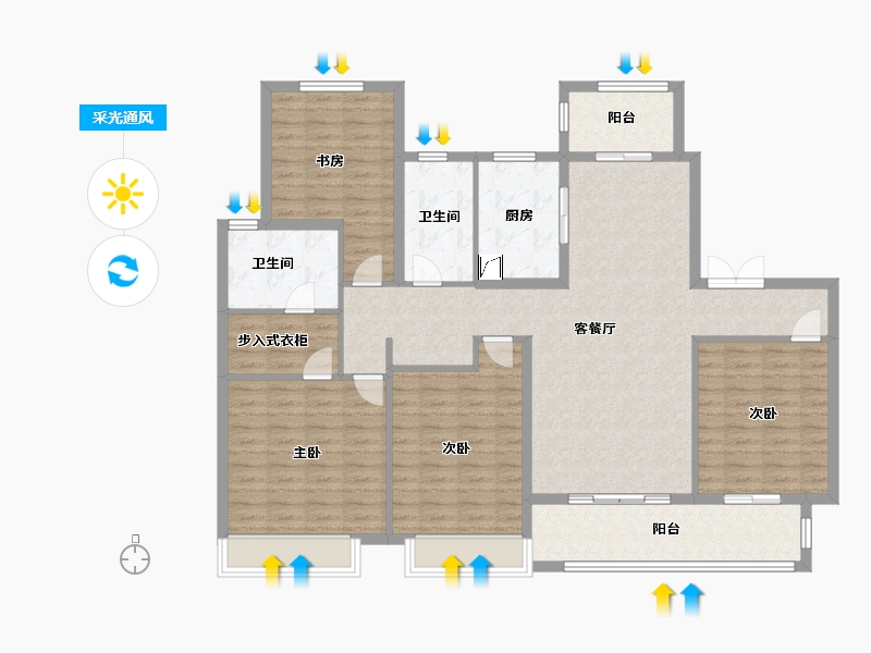 江苏省-无锡市-圆融广场-138.00-户型库-采光通风