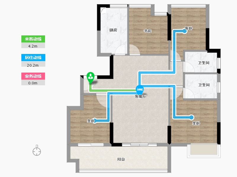 广东省-肇庆市-恒泰悦璟府-93.56-户型库-动静线