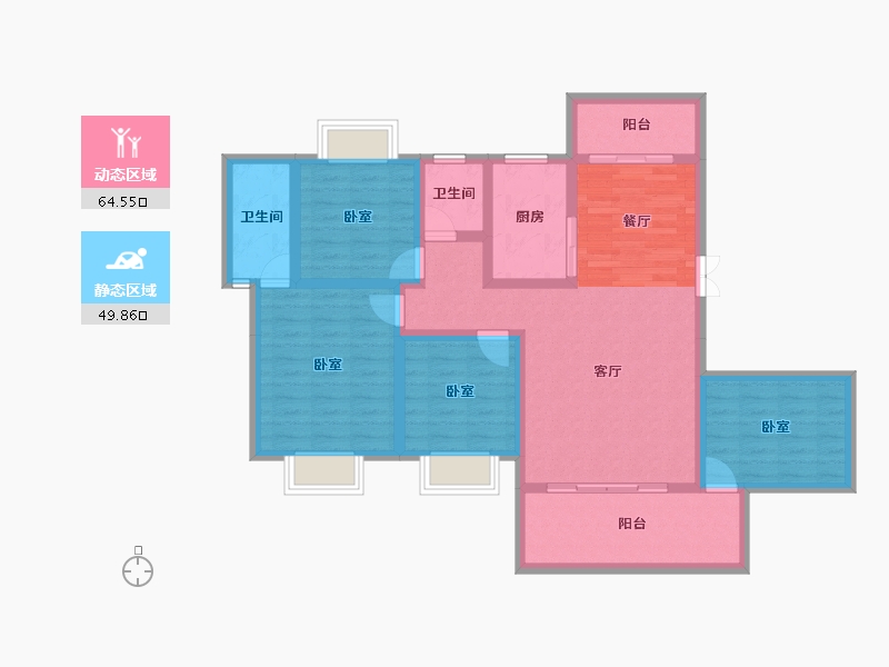 湖南省-衡阳市-楚江大厦-101.31-户型库-动静分区