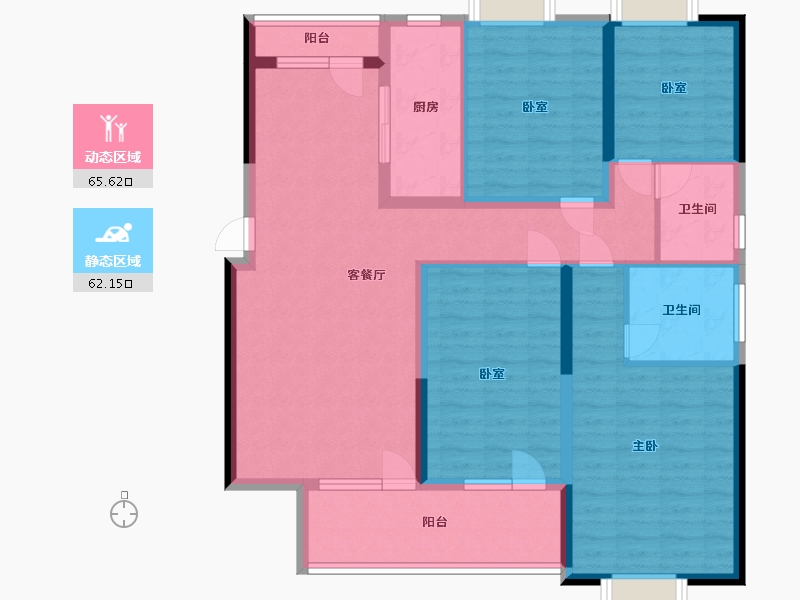 湖北省-武汉市-南国中心二期-114.00-户型库-动静分区