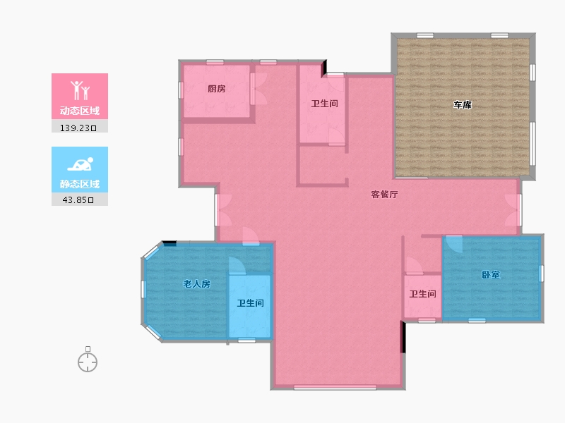 内蒙古自治区-包头市-保利溪湖林语-210.40-户型库-动静分区