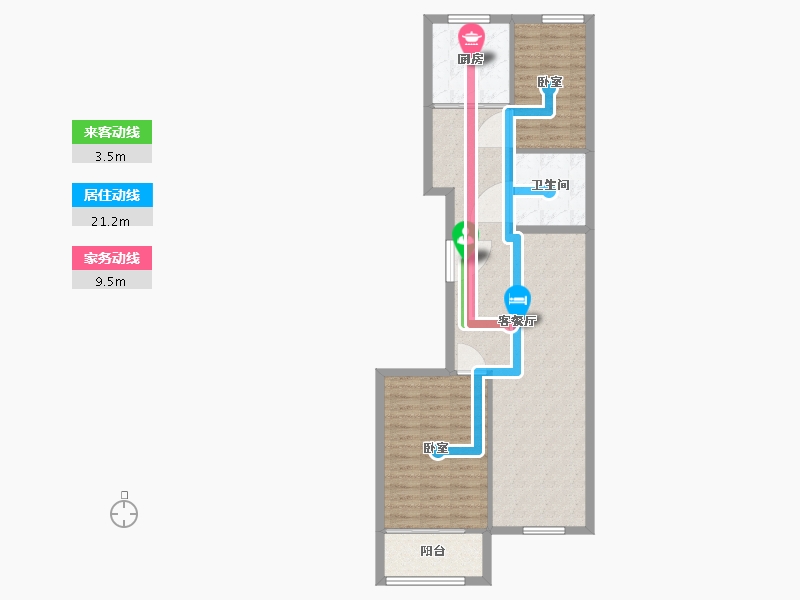 山东省-潍坊市-邦盛书香院-84.45-户型库-动静线