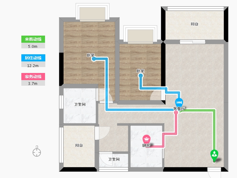 广东省-惠州市-海伦堡创智家园-74.91-户型库-动静线