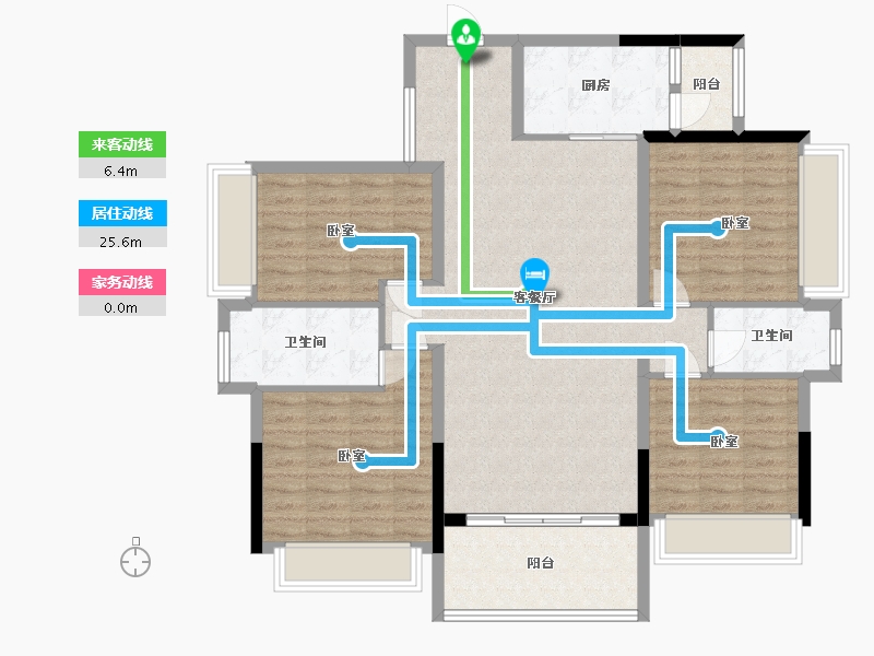 广东省-梅州市-岭南院子-114.99-户型库-动静线