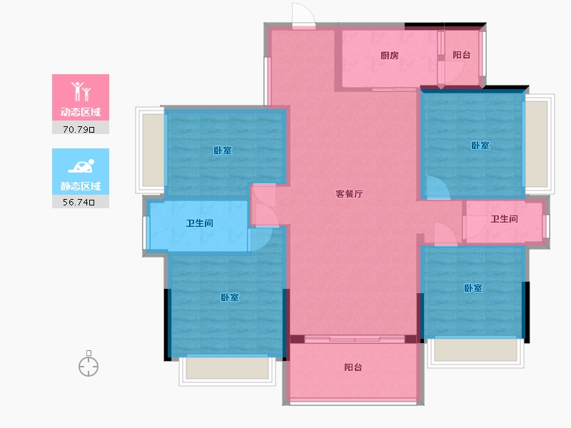 广东省-梅州市-岭南院子-114.99-户型库-动静分区