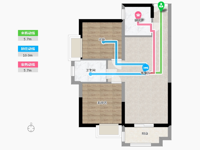 湖南省-长沙市-大学里-59.19-户型库-动静线