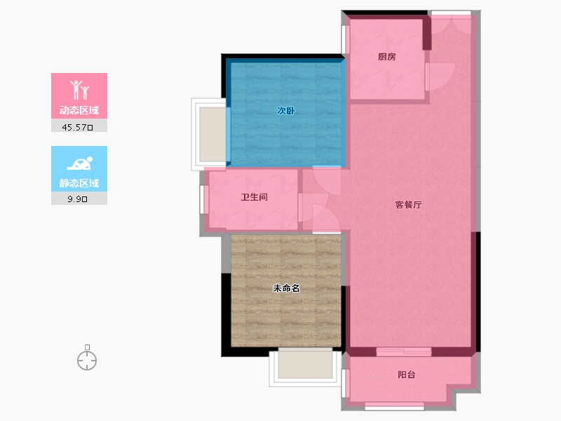 湖南省-长沙市-大学里-59.19-户型库-动静分区