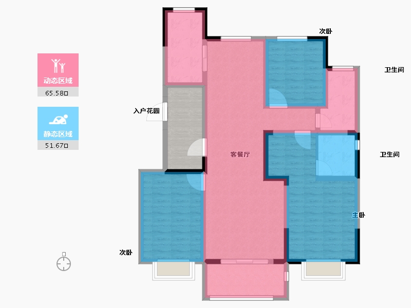 山东省-济宁市-名仕城-112.00-户型库-动静分区