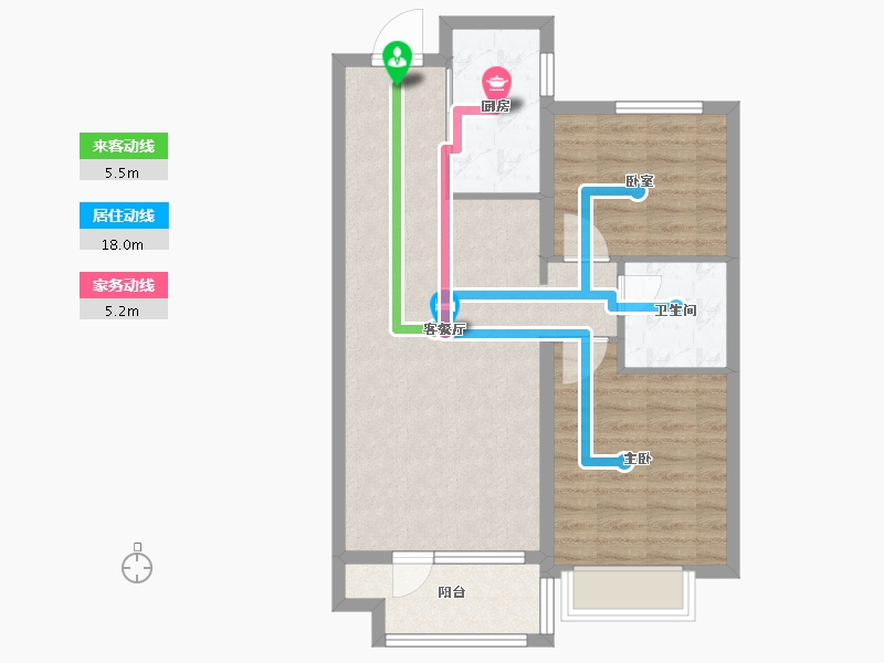 山东省-青岛市-海尔产城创东方学府-71.04-户型库-动静线