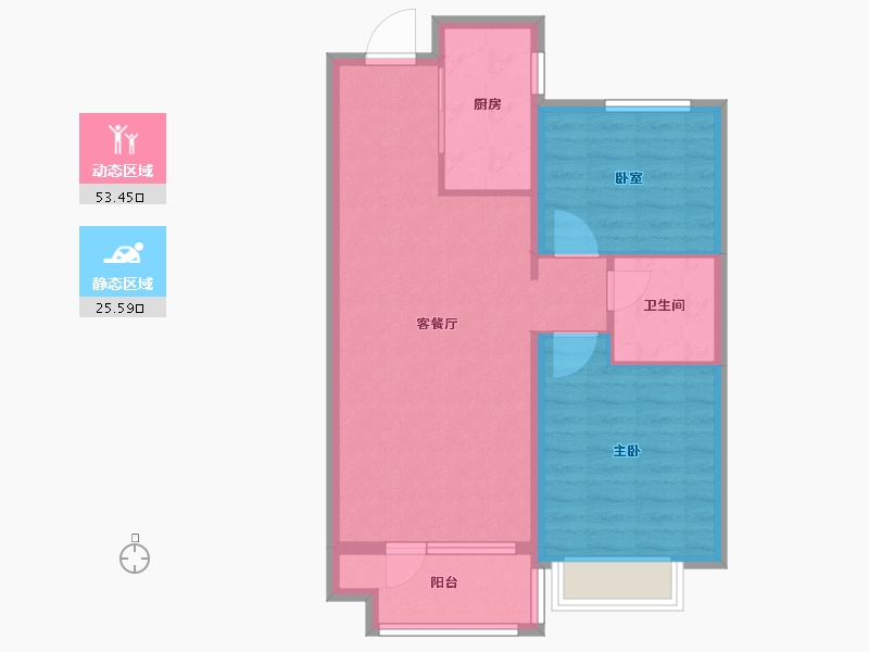 山东省-青岛市-海尔产城创东方学府-71.04-户型库-动静分区