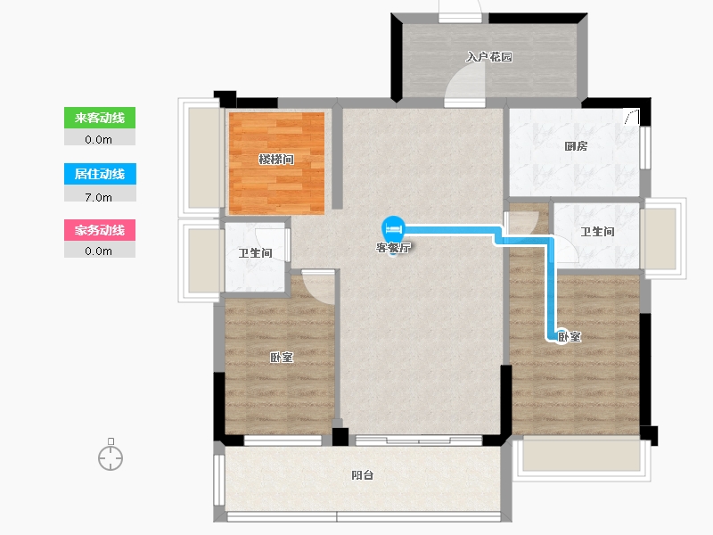 广东省-梅州市-合泰•华璟城-91.36-户型库-动静线