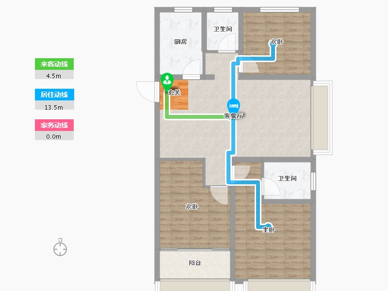 山东省-泰安市-开元盛世信园-97.00-户型库-动静线